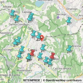 Mappa Via Omero, 22063 Cantù CO, Italia (2.409)