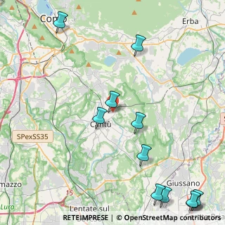 Mappa Via Omero, 22063 Cantù CO, Italia (5.97727)