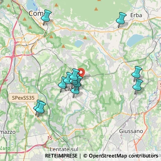 Mappa Via Omero, 22063 Cantù CO, Italia (3.94333)