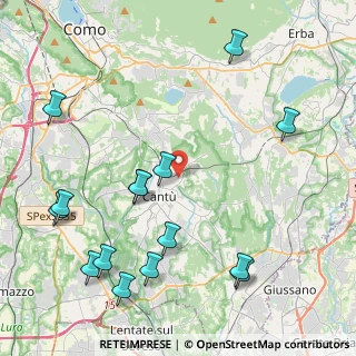 Mappa Via Omero, 22063 Cantù CO, Italia (5.182)