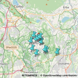 Mappa Via Omero, 22063 Cantù CO, Italia (2.375)