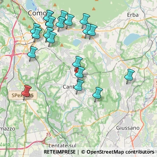 Mappa Via Omero, 22063 Cantù CO, Italia (4.8395)