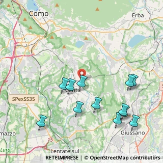 Mappa Via Omero, 22063 Cantù CO, Italia (4.58333)