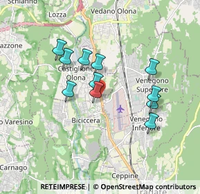 Mappa Strada Provinciale, 21043 Castiglione Olona VA, Italia (1.48909)