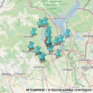 Mappa Via Giuseppe Garibaldi, 28024 Gozzano NO, Italia (9.1615)