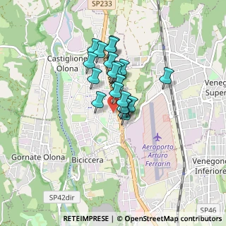 Mappa Piazza Ville D'Etupes, 21043 Castiglione Olona VA, Italia (0.575)