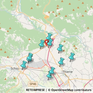Mappa Via G. Garibaldi, 36013 Piovene Rocchette VI, Italia (3.78545)