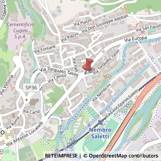 Mappa Via Torquato Tasso, 20/A, 24027 Nembro, Bergamo (Lombardia)