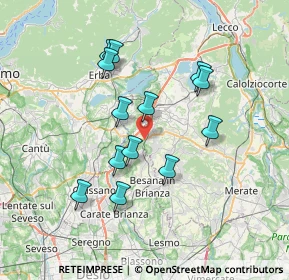Mappa Via Molinello, 23892 Bulciago LC, Italia (6.45846)