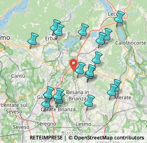 Mappa Via Molinello, 23892 Bulciago LC, Italia (7.69611)