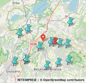 Mappa Via Molinello, 23892 Bulciago LC, Italia (4.27857)