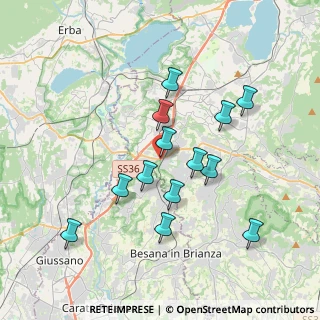 Mappa Via Molinello, 23892 Bulciago LC, Italia (3.40462)