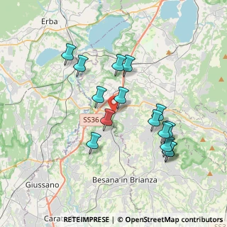 Mappa Via Molinello, 23892 Bulciago LC, Italia (3.49)