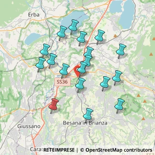 Mappa Via Molinello, 23892 Bulciago LC, Italia (3.545)