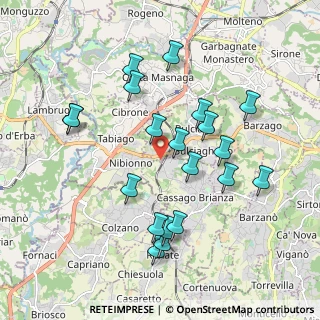 Mappa Via Molinello, 23892 Bulciago LC, Italia (1.907)