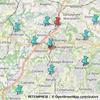 Mappa Via Molinello, 23892 Bulciago LC, Italia (2.68636)