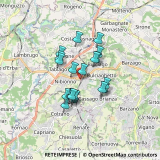 Mappa Via Molinello, 23892 Bulciago LC, Italia (1.3405)