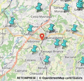 Mappa Via Molinello, 23892 Bulciago LC, Italia (2.74765)