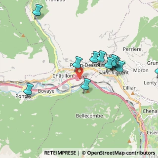 Mappa To-ao S.vincent Sud Aut, 11024 Chatillon AO, Italia (1.9775)