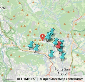 Mappa Via Brocchione, 24030 Palazzago BG, Italia (2.61167)