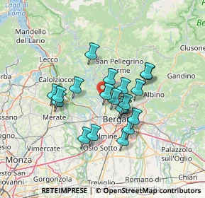 Mappa Via San Giorgio, 24031 Almenno San Salvatore BG, Italia (10.6925)