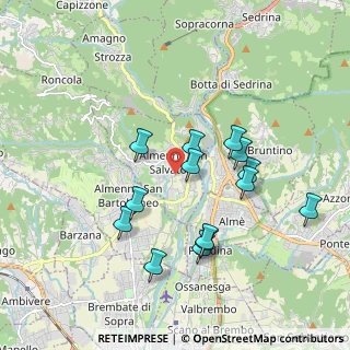 Mappa Via San Giorgio, 24031 Almenno San Salvatore BG, Italia (1.74357)