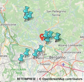 Mappa Via San Giorgio, 24031 Almenno San Salvatore BG, Italia (6.4675)