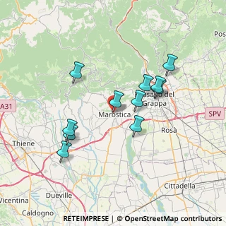 Mappa Via Cesare Battisti, 36063 Marostica VI, Italia (6.48545)