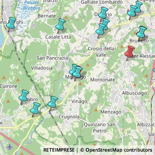 Mappa Via Carugo, 21020 Mornago VA, Italia (3.07188)
