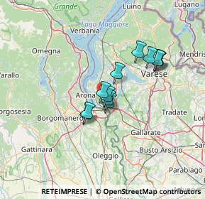 Mappa Via Bilesa, 21018 Sesto Calende VA, Italia (10.0125)