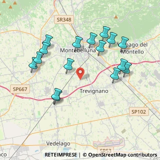 Mappa Piazza Contarini, 31044 Montebelluna TV, Italia (4.09438)