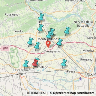 Mappa Piazza Contarini, 31044 Montebelluna TV, Italia (6.55923)