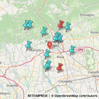 Mappa Strada S. Rocco, 36061 Bassano del Grappa VI, Italia (6.71357)