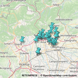 Mappa Strada S. Rocco, 36061 Bassano del Grappa VI, Italia (9.788)