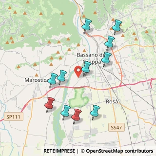 Mappa Strada S. Rocco, 36061 Bassano del Grappa VI, Italia (4.04545)