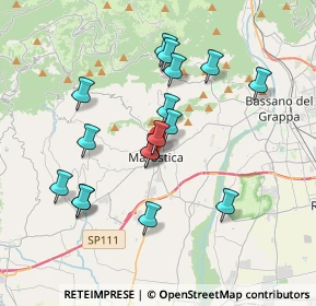 Mappa Via Pizzamano, 36063 Marostica VI, Italia (3.36941)