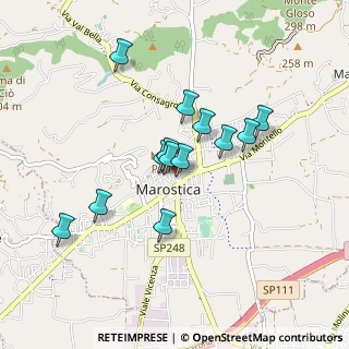 Mappa Via Pizzamano, 36063 Marostica VI, Italia (0.71308)