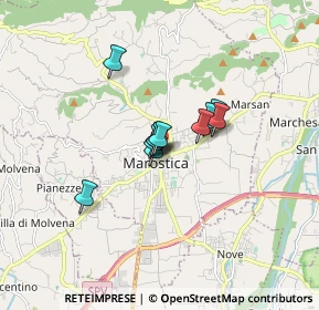Mappa Via Monte Grappa, 36063 Marostica VI, Italia (0.94909)