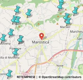 Mappa Via Monte Grappa, 36063 Marostica VI, Italia (3.084)