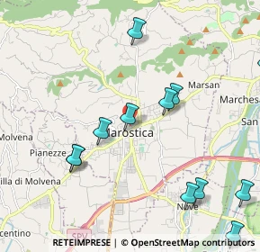 Mappa Via Pizzamano, 36063 Marostica VI, Italia (2.45667)