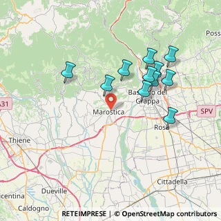 Mappa Via 25 Aprile, 36060 Marostica VI, Italia (7.12545)
