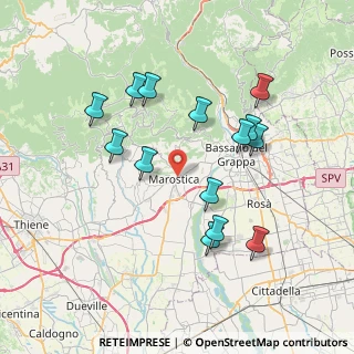 Mappa Via 25 Aprile, 36060 Marostica VI, Italia (7.27)