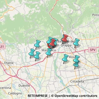 Mappa Via 25 Aprile, 36063 Marostica VI, Italia (5.10429)