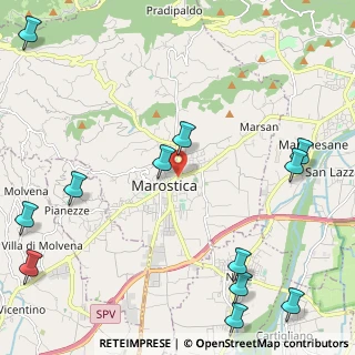 Mappa Via 25 Aprile, 36060 Marostica VI, Italia (3.09833)