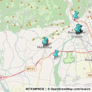 Mappa Via 25 Aprile, 36060 Marostica VI, Italia (4.89727)
