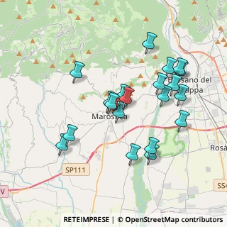 Mappa Via 25 Aprile, 36060 Marostica VI, Italia (3.575)