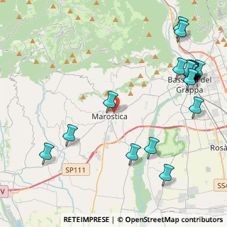 Mappa Via 25 Aprile, 36060 Marostica VI, Italia (5.6065)