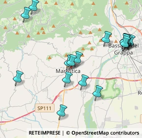 Mappa Via 25 Aprile, 36063 Marostica VI, Italia (4.62389)