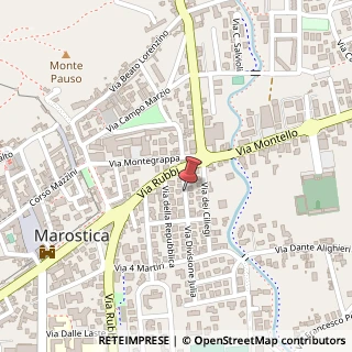 Mappa Via divisione tridentina 10, 36063 Marostica, Vicenza (Veneto)