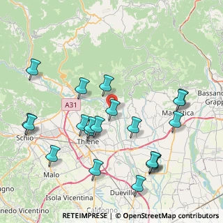 Mappa Via Giacomo Matteotti, 36030 Lugo di Vicenza VI, Italia (8.951)